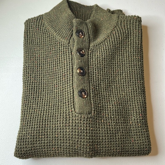 New Alesbury Green button detailed sweater - Picture 1 of 8